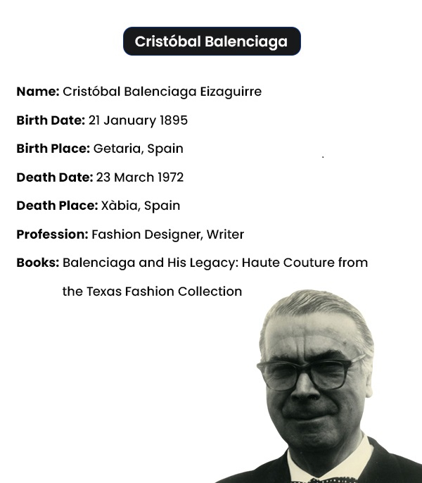 Cristobal Balenciaga: a refined fashion designer