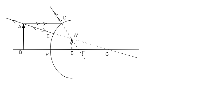 In a convex mirror how does image formation of the - Tutorix